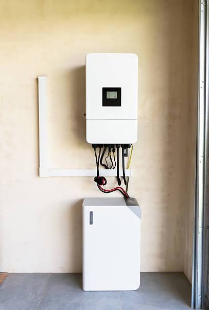 Invertor hibrid montat profesional cu baterie